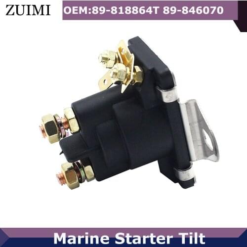 For Mercury Mercruiser Marine Starter Tilt Trim Relay Solenoid 89-96158T 89-818864T 89-94318 89-96158 89-96158 12V 3.7L