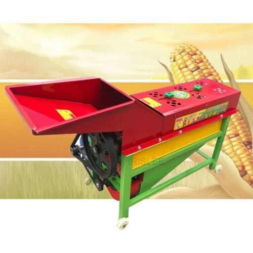 Electric husking hulling maize threshing corn peeling shelling machine