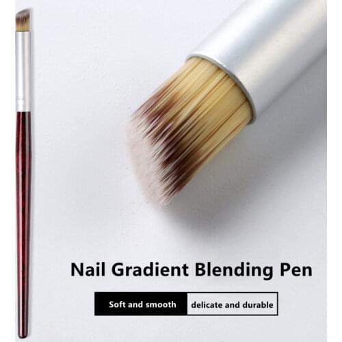 Gradient Nail Art Brush Manicure Uv Gel Polish Draw Paint Pen High Quality Nylon Hair Nail Brush Nail Equipment Nail Tools Pen