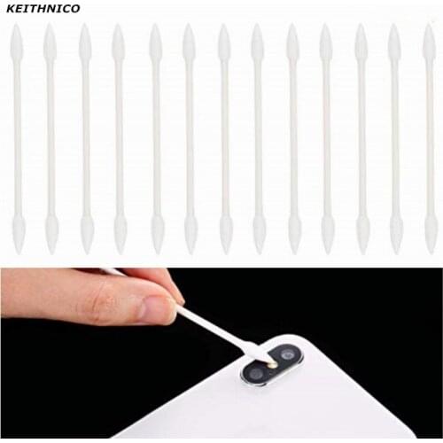 KEITHNICO 25Pcs Cotton Disposable Stick Cleaning Tool for AirPods Earphone Phone Charge Port