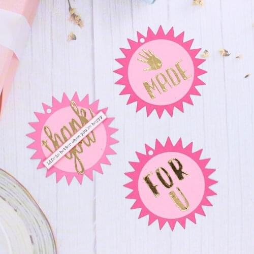 KSCRAFT Sunburst Handmade Gift Tags Metal Cutting Dies Stencils for DIY Scrapbooking Decorative Embossing DIY Paper Cards