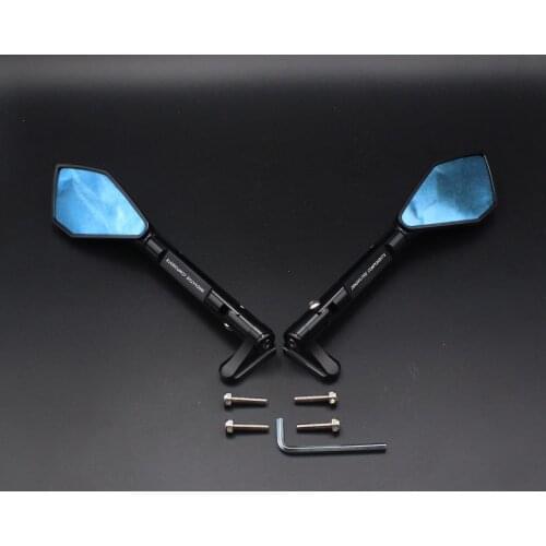 Motorcycle mirrors and mounting adapter ALL aluminum for YAMAHA YZF1000 R1 2002 2003 2004 2005 2006 2007 2008 rearview mirror