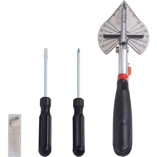 Jewelry Tools Sets 45-135 Adjustable Degree Angle Miter Cutter Shear Multifunctional Scissors Cross Head&Flat Head Screwdriver