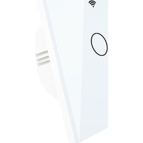CBE Smart Wifi Wall Touch Switch Glass Panel EU 1gang 100-220V 433RF for Alexa Google Home Smart Life App