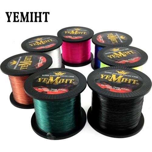 Nylon Fishing Line 1000M 500M Japanese Durable Monofilament Sea Fishing Line 0.8-8.0 Super Strong Monofilament Thread