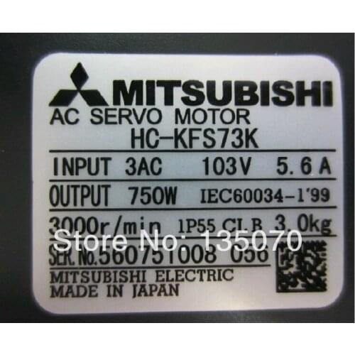 Cheap original Mitsubishi driver servo motor 750W HC-KFS73K