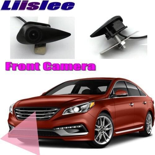 LiisLee Car Front Camera For Hyundai Sonata LF 2015 2016 2017 2018 Front Logo Camera DIY Manually Control Channel Front Camera