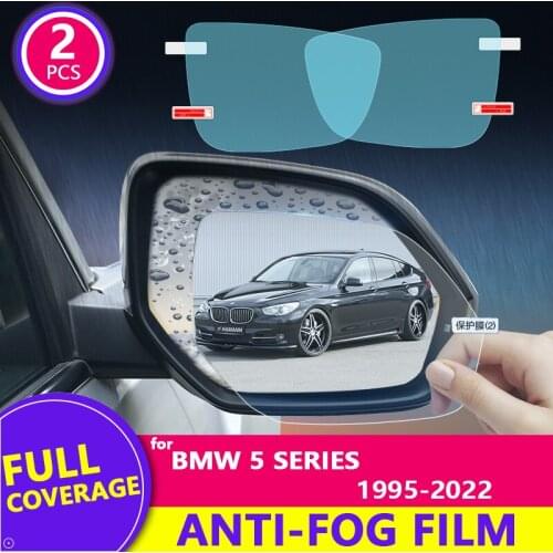 Rain Film Full Cover Rearview Mirror Clear Anti-Fog Rainproof for BMW 5 Series E39 E60 F10 G30 1995-2020 2019 Stickers Car Goods