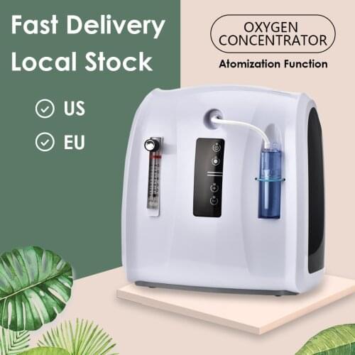 AUPORO 1-6L/min Oxygen Concentrator Machine Adjustable Portable Oxygen Machine for Home and Travel Use Without Battery