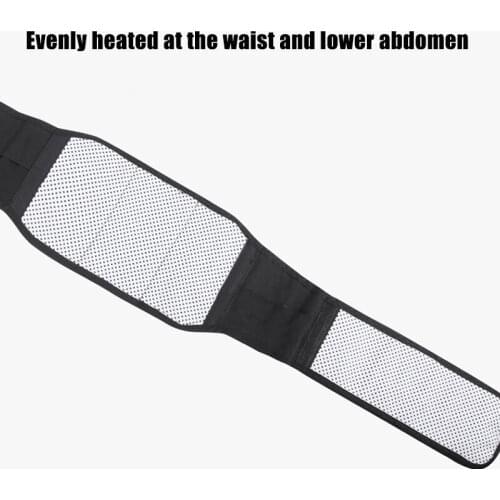 Self-heating Magnetic Tourmaline Belt with 4 Steel Plate Heating Waist Brace Massager can CSV