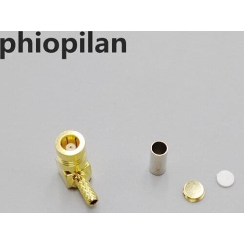 SMB crimp Female SMB KW1.5 right angle type for RG174/RG316 cable RF connector