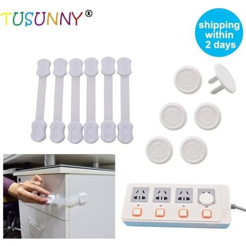 TUSUNNY 18 pcs/lot multifunction baby safety product kit with safety lock and baby pretective plug