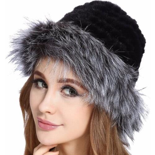 ZY84003 Autumn Winter Ladies' Genuine Mink Fur With Fox Fur Grapes Style Hats Fur Cap 2016 Hot Sell Popular Hat
