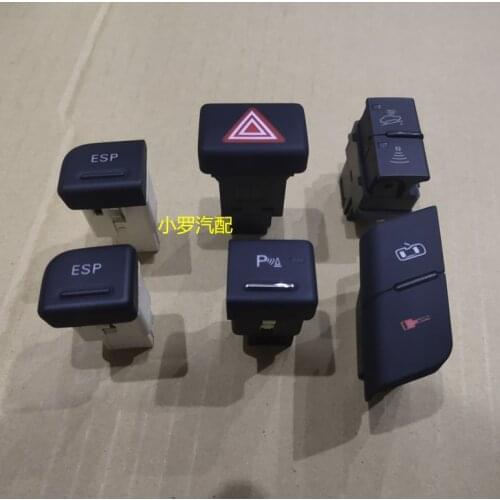 1pc for Audi old a4 b6 b7 esp double flash switch emergency light radar door lock button instrument central control button