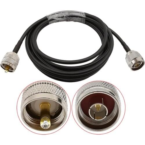 1Piece N Male to UHF PL259 PL-259 Male Plug Pigtail Coaxial Coax RG58 Cable Connector Antenna Extension Wire 1M-15Meters