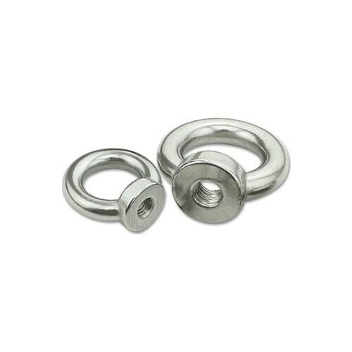 10PCS M5/M6/M8/M10 stainless steel rings nut round nut Marine rings nut eyenut