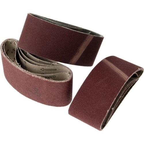 15Pcs 457*75mm Abrasive Sanding Belts Paper Grit 60/80/120 Air Belts Sander Grinder for Drill Grinding Polishing Abrasive Tools