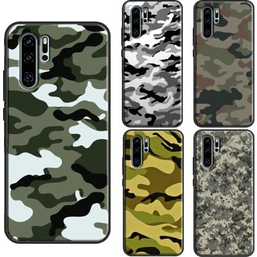 Army Camo Camouflage Case For Huawei P30 Pro P10 P20 P40 Lite P Smart 2019 Z Mate 20 10 Lite 30 Pro TPU Cover