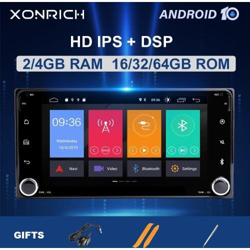 2 din Android 10 Car Radio Multimedia For Toyota Universal RAV4 COROLLA VIOS HILUX Terios Land Cruiser 100 PRADO 4RUNNER Yaris
