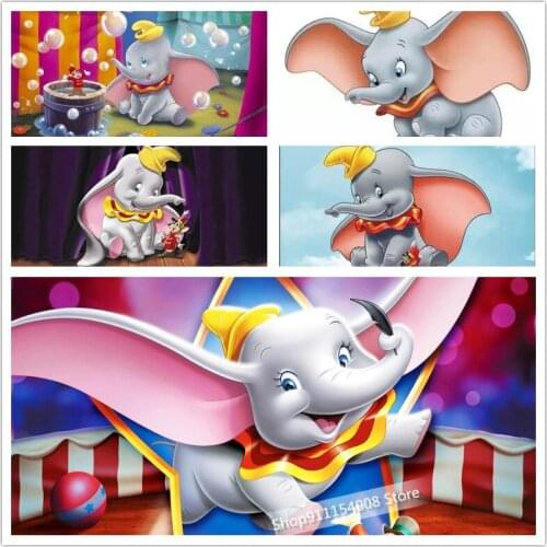 Disney DIY Diamond Painting Cartoon Dumbo Craft Kit Full Square Drill Diamond Embroidery Pictures Of Rhinestones Handmade Gift
