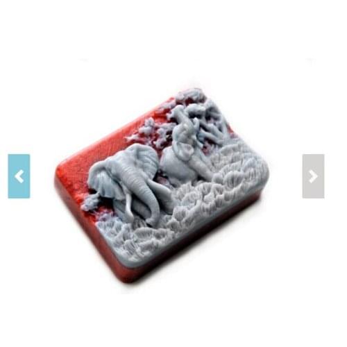 DIY Elephant Silicone Mold Soap Mold Candle Molds Handmade Chocolate Animal Cake Decorating Tools Mold