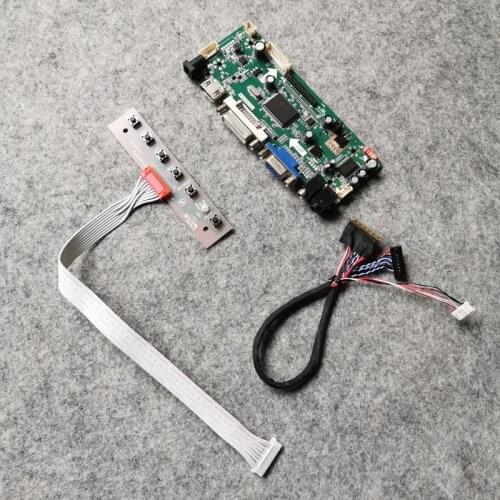 For HT101HD1/LP101WH1/LP101WH2 matrix VGA DVI M.NT68676 60Hz WLED LVDS 40 Pin DIY kit 1366*768 LCD display controller board