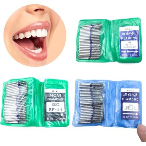 SF SERIES Dental Diamond FG High Speed Burs forpolishing Dental Burs 1.6mm 50PCS/BAG