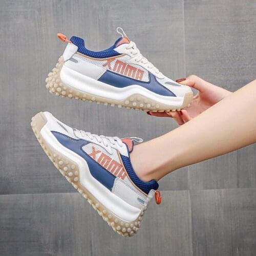 YSHUNIJ Shoes Womens fashion ins microfiber breathable mesh womens shoes 2021 summer new versatile casual breathable sneakers