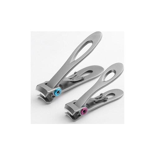 Nail clippers Trimmer Stainless Steel Nail tools manicure Thick Nails cutter scissors with glass nail file