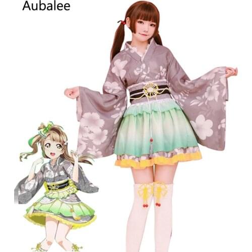 LoveLive Cosplay SunShine Kotori Minami Tojo Nozomi Nico Sonoda Umi Nishikino Maki Honoka Kosaka Eli Kimono Love Live Costume