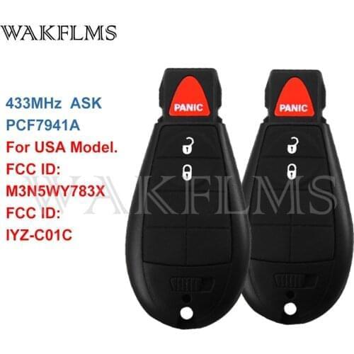 M3N5WY783X For Chrysler 300 Town & Country Dodge Ram Charger Challenger Durango Journey Magnum Fobik Remote Key IYZ-C01C