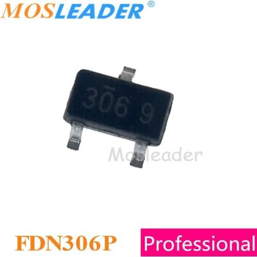 Mosleader FDN306P SOT23 3000PCS FDN306 P-Channel 12V Made in China High quality