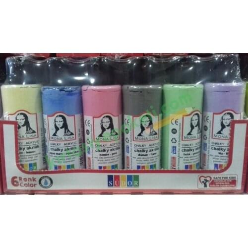 Südor Monalisa Acrylic Paint Set Water Based 6pcs.x70 ML Pastel Colors For Canvas Stone Wood Paper Glass Surfaces