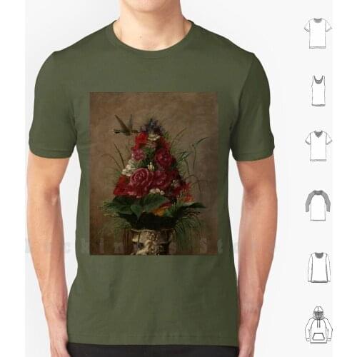 Still Life With Hummingbird By William Merritt Chase T Shirt DIY Cotton Big Size S-6xl William Merritt Chase Still Life