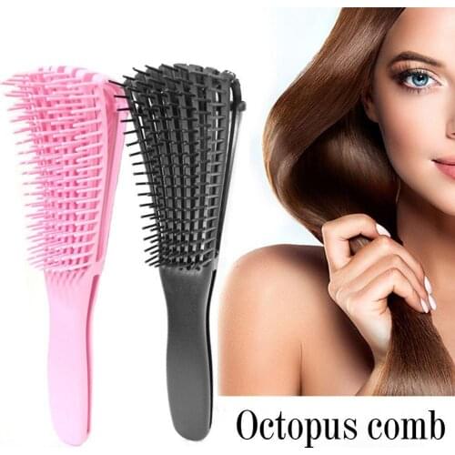 1pcs New Hairdressing Hair Octopus Comb Detangling Brush For Curly Hair Womens Household Massage Non-Knotted Comb Hair Styling