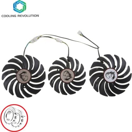 New PLD10010B12HH PLD09210B12HH 4Pin Graphics card fan For MSI GEFORCE GTX 1080 Ti Gaming X Trio Graphics Card Cooling Fans