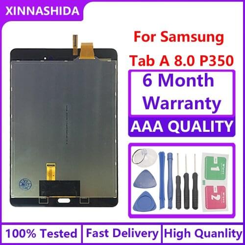 New LCD Display For Samsung GALAXY Tab A 8.0 P350 Touch Screen Digitizer Assembly For Samsung P350 Tablet LCD Replacement Parts