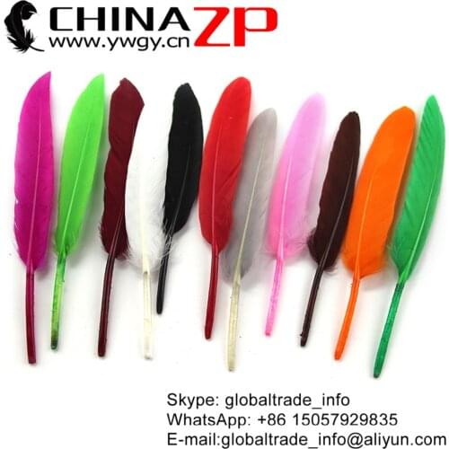 Wholesale and Retail CHINAZP Factory 1000pcs/lot Good Quality Mixed Color Dyed Duck Cochettes Loose Feathers