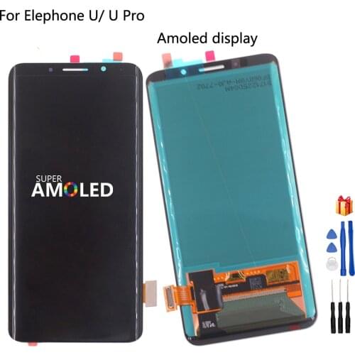 Original Amoled For Elephone U LCD Display Touch Screen Digitizer Assembly For Elephone U Pro Screen LCD Display Phone Parts