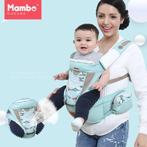 New 0-48 Month Ergonomic Baby Carrier Infant Baby Hipseat Carrier 3 In 1 Front Facing Ergonomic Kangaroo Baby Holder Wrap Sling