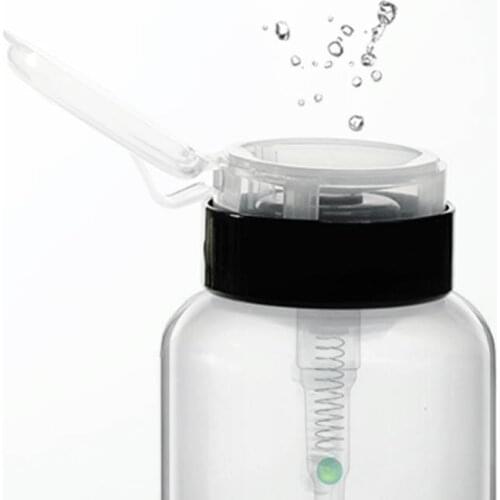 200ML Empty Press Spray Bottle Nail Art Plastic Remover Women Makeup Dispenser Atomizer Travel Bottle Dropship