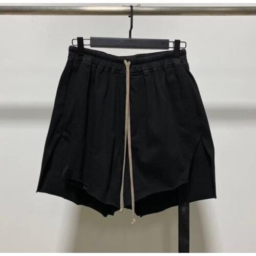 21ss Owen Seak Men Casual Short Cotton Harem Gothic Style Mens Clothing Sweatpants Summer Women Loose Black White Shorts