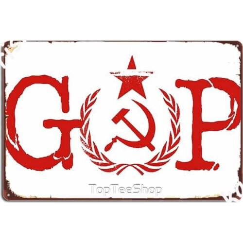 Soviet Gop Funny Gang Of Putin Russian Leader Retro Hammer Sickle Metal Signs Kitchen create Mural Painting Tin sign Posters