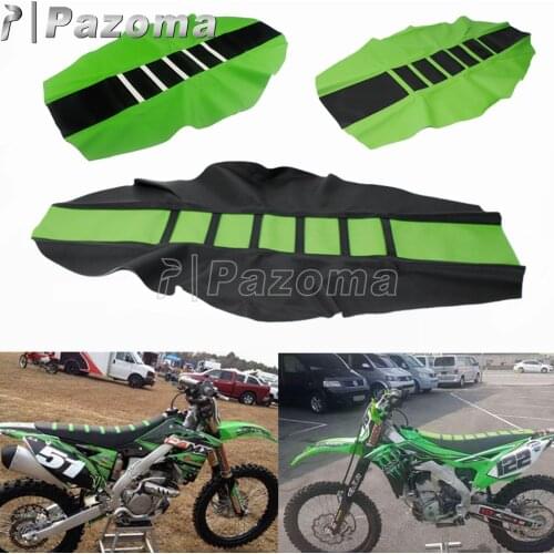 1x Green Rubber Gripper Soft Seat Cover for Honda Yamaha SUZUKI Kawaski KX KLX 250 450 Enduro Supermoto Dirt Bike Motocross Seat