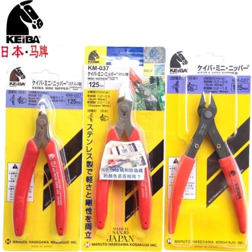 High quality KEIBA imported precision electronic pliers diagonal pliers KM-027 KM-037 KM-057 MINI PLIERS made in Japan