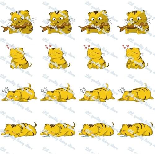 WL 1’ Lazy Cat Cartoon Printing Grosgrain Ribbon Gift Wrapping Bow Party Decoration Craft Supplies Wholesale Dog Animal Collar