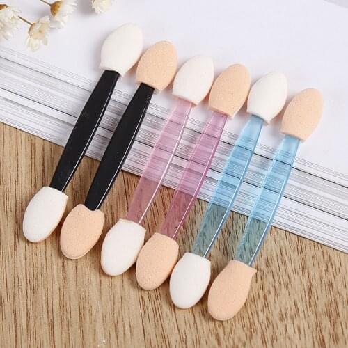 10Pcs/set Disposable Eyeshadow Eyebrow Eyeliner Lip Brush Sponge Dual Sided Makeup Brush Applicator Tool for Women Beauty Hot