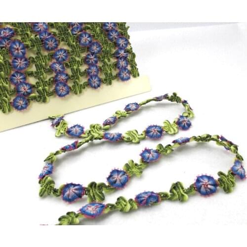 2 Yards 1/2 Inch Woven Rococo Ribbon Trim|Decorative Floral Ribbon|Scrapbook Materials|Clothing|Decor|Craft Supplies