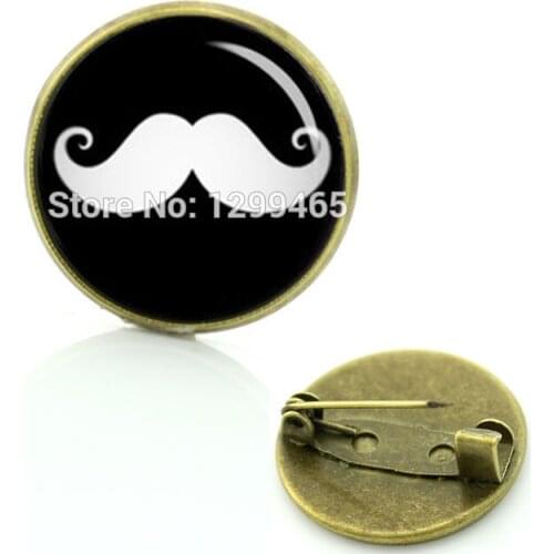 2017 Pin Brooches Broche Independent Original Design Mustache High Quality Exquisite Badge Necktie Formal Beard Brooch T461