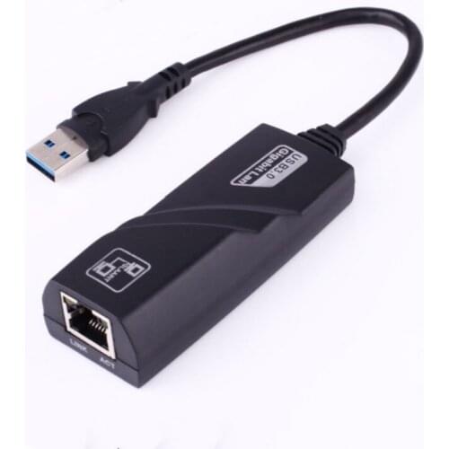 USB 3.0 Gigabit Ethernet card to RJ45 adapter RJ45 LAN 1000 Mbps network card converter suitable for PC notebook computers